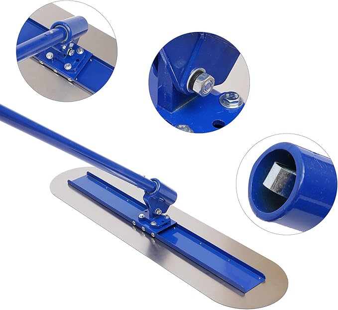 Heavy-Duty Magnesium Alloy Concrete Finishing Kit: Trowel, Bull Float & 1.8M Handle for Cement/Crete Surface Smoothing, Leveling, and Polishing Tools