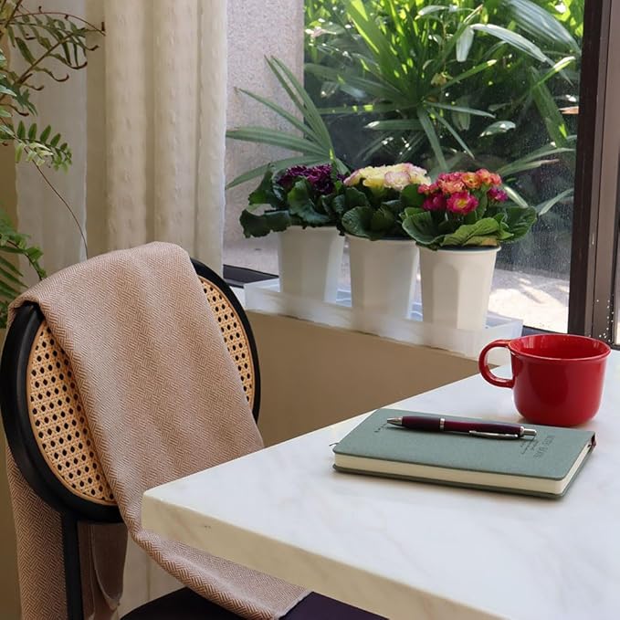 BangQiao 14 Pack 4.40 Inch White Plastic Deep Nursery and Seedling Pots, Round Planter Container for Transplanting, Cutting, Succulent