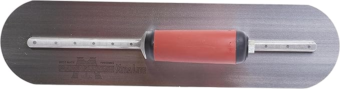 MARSHALLTOWN Fully Rounded Concrete Finishing Trowel, High Carbon Steel Blade, DuraSoft Handle, 16 x 4, Made in the USA, MXS66FRD