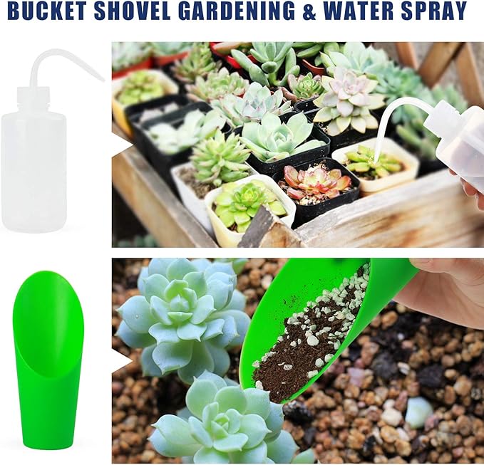 13 Pieces Succulent Tools Kit with Organizer Bag,Gardening Tool Set with Tote,Mini Succulent Garden Tool Kit Succulent Bonsai Planter Set Indoor Gardening,Miniature Indoor Fairy Planting Care