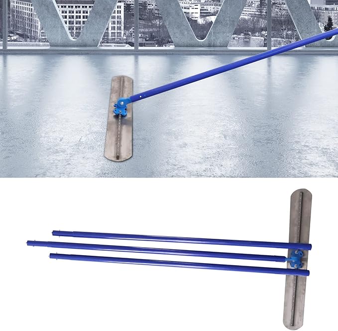 Heavy-Duty Magnesium Concrete Finishing Trowel and Bull Float Kit with 1.8M Handle for Cement Smoothing/Polishing