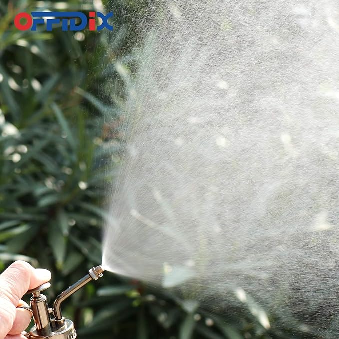OFFIDIX Glass Watering Spray Bottle,Plant Mister Watering can Indoor with Bronze Plastic Top Pump, Glass Small Watering Can for Indoor Potted Plants Outdoor House Plant