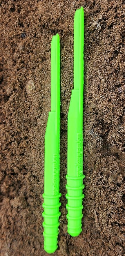 Dibby Seed Sowing Garden Tool Dibber Planter Transplanter – Sow Seeds at The Right Depth – Easily Transplant Delicate Seedlings (Dibby XL) Green (2 Pack)