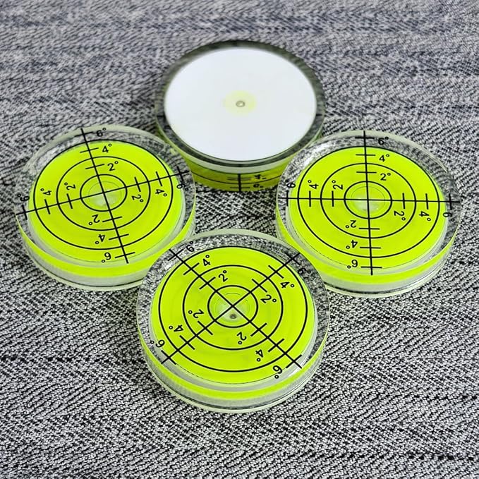 3Pcs Small Circular Bubble Levels 32x7mm Round Spirit Level Measuring Layout Tools Levels