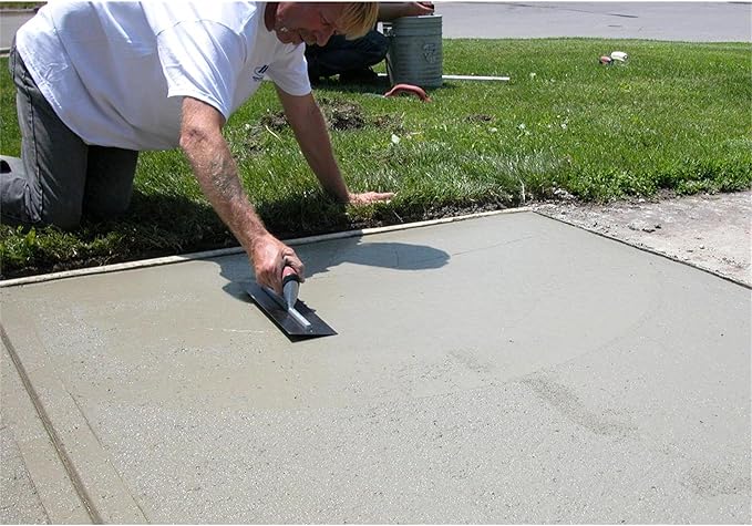 MARSHALLTOWN Blue Steel Finishing Trowel, 3 x 14 Inch Concrete, Masonry and Drywall Finishing Tool, Made in the USA, MXS56BD