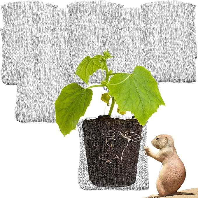 GiftExpress 1 Gallon Gopher and Vole Wire Speed Baskets, Plant Root Protector Gopher Baskets for Pests Repellent, Anti Gopher Baskets (12, 1 Gallon)