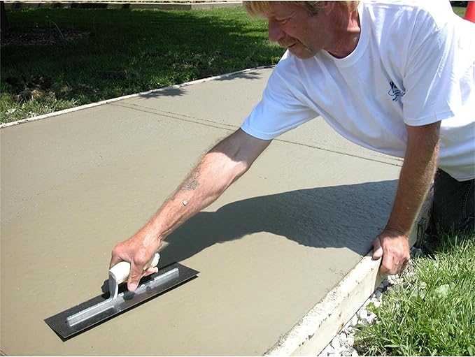 MARSHALLTOWN Stainless Steel Finishing Trowel, 4.75 x 14 Inch Concrete, Masonry and Drywall Finishing Tool, Made in the USA, MXS64SS