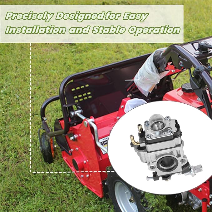 300486 Carburetor Fits for Earthquake E43 E43WC E43CE Auger MC43CE MC43 MC43E MD43 Tiller Cultivator Dethatcher WE43 WE43E Southland SCV43 SEA43 Powermate Edger PEA438 51.7CC 2 Cycle Carb Tune Up Kit