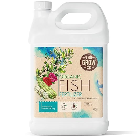 1 Gallon Organic Fish Emulsion Fertilizer for Plants - Ideal Liquid Fish Fertilizer for Plants, Flowers, Fruits & Vegetables, 2-3-1 NPK - Sustainably Sourced and Hydrolyzed for Steady Growth