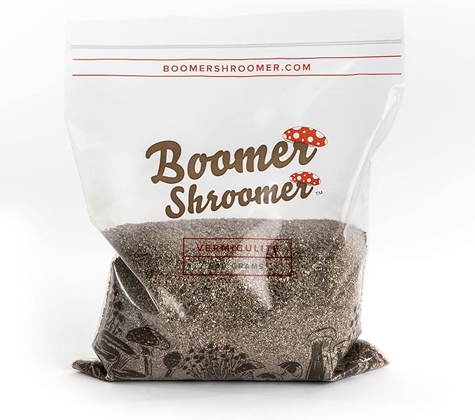 Boomer Shroomer Dry Bulk Substrate for Mushroom Cultivation (Coco Coir, Vermiculite, Gypsum) | Produces 10 Pounds of Pasteurized Substrate, Enough for Two Monotubs | Mushroom Substrate