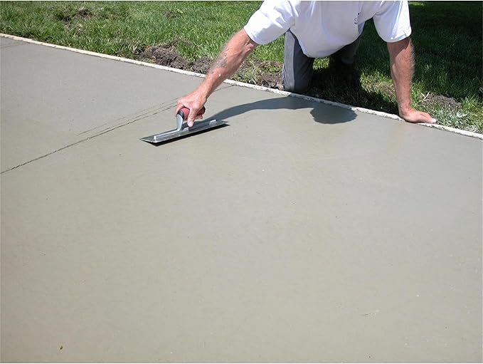 MARSHALLTOWN Finishing Trowels, DuraSoft Handle Material, 356mm Length, 114mm Width, Curved Handle Style, High Carbon Steel Blade, Made in The USA, MXS65D