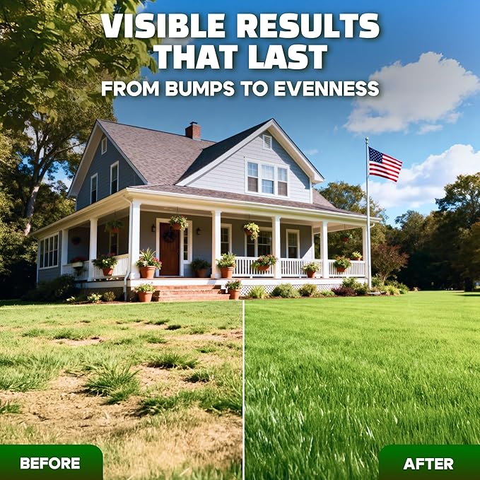 Oris Garden® Lawn Leveling Rake 36 inch - Ground Leveler for yard, sand, soil, grass - Dirt leveling tool, heavy duty stainless steel rakes for golf, grading, gravel, pool seeding, levelling (36 inch)