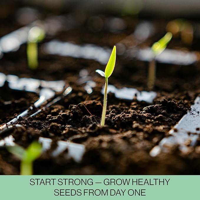 The Hydroponic City Seed Starter Trays, 216-Cell Seedling Starter Trays (36 Trays - 6 Cells Each) + Plant Stakes