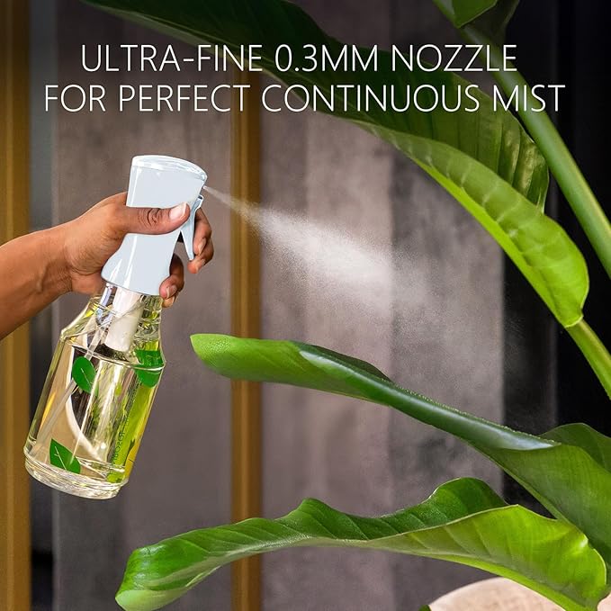 FLAIROSOL Botanica Plant Mister Spray Bottle, 24oz / 700 ML Water Spray Bottle for Plants, Continuous Ultra Fine Mist, Leakproof Refillable Mist Sprayer for Gardening, Flowers, Houseplants