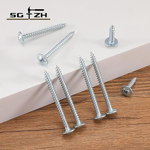#8 x 3/4" Wood Screw 500Pcs Alloy Steel Standard Thread Truss Head Fast Self Tapping by SG TZH