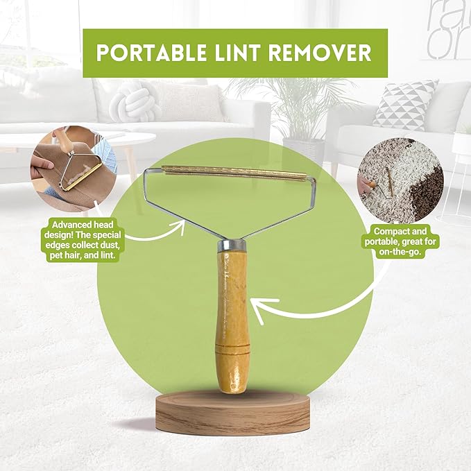 Room Groom Carpet Rake Groomer with Telescoping 54" Adjustable Handle & Portable Lint Remover Brush Tool, Carpet Brush Ideal for Pet Hair, Refreshing Carpets, Rugs, and Artificial Turf