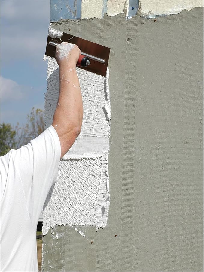 MARSHALLTOWN Blue Steel Finishing Trowel, 5 x 18 Inch Concrete, Masonry and Drywall Finishing Tool, Made in the USA, MXS245BD