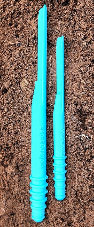 Dibby Seed Sowing Garden Tool Dibber Planter Transplanter – Sow Seeds at The Right Depth – Easily Transplant Delicate Seedlings (Little Dibby & Dibby XL) Blue