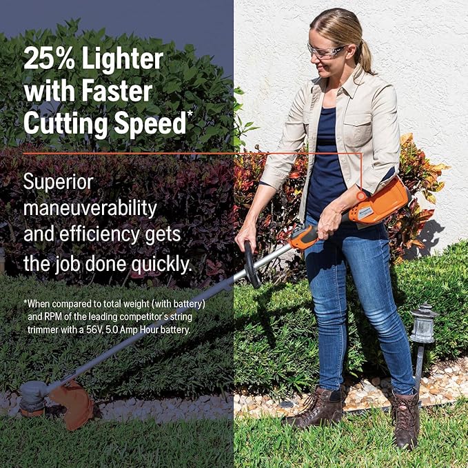 Husqvarna WeedEater 320iL Cordless String Trimmer Tool Only, 16-Inch Straight Shaft Electric Weed Eater with Rapid Replace Trimmer Head for Seamless String Reloading (Tool Only)