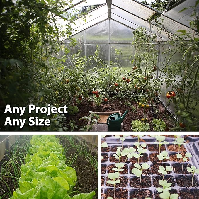 Handy Pantry Black Plastic Garden Tray Inserts – 10 Sheets, 72 Planting Pot Cells Each – 2x3 Nested x12 Configuration – Ideal for Nursery, Greenhouse, Seed Starting, and Vegetable Gardening